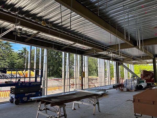 interior of a building under construction